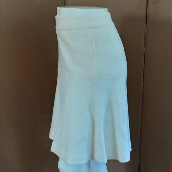 ANN TAYLOR WINTER WHITE WOOL BLEND A-LINE SKIRT SZ 12 - Picture 4 of 9